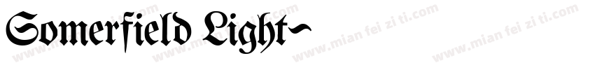 Somerfield Light字体转换